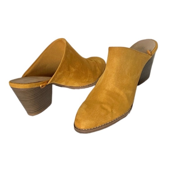 Old Navy Mustard Mules - Picture 2 of 6